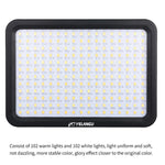 Đèn Studio Dimmable Không Cực YELANGU YLG0504B 204 LED 1000LM 3300-5600K cho Canon, Nikon, Máy Ảnh DSLR, 204 LED