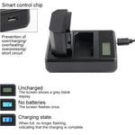 Bộ sạc pin kỹ thuật số LCD hai kênh với cổng USB cho pin Sony NP-FZ100, Tương thích với Sony A9 (ILCE-9), Pin NP-FZ100 đôi