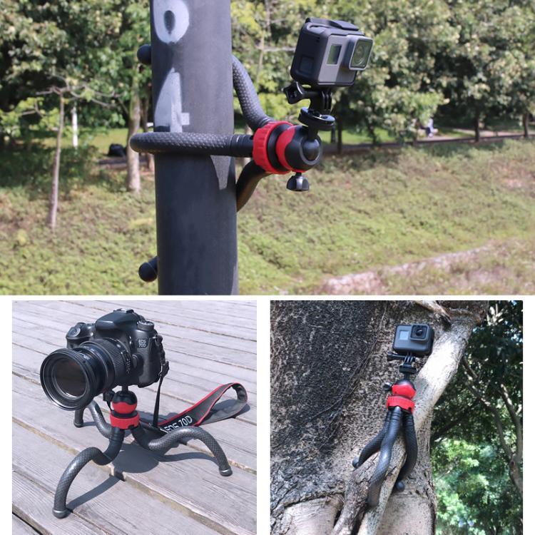 Giá đỡ chân máy linh hoạt Mini Octopus kèm kẹp điện thoại cho iPhone, Galaxy, Huawei, GoPro, Insta360, DJI và các máy quay hành động khác, GP271