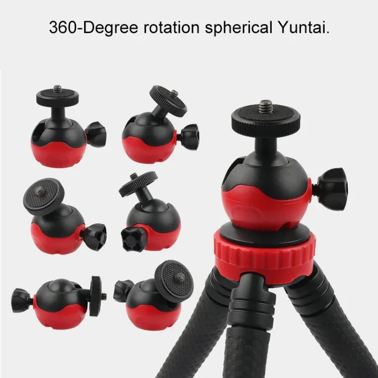 Giá đỡ chân máy linh hoạt Mini Octopus kèm kẹp điện thoại cho iPhone, Galaxy, Huawei, GoPro, Insta360, DJI và các máy quay hành động khác, GP271