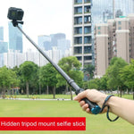 Giá đỡ chân máy gập di động gậy selfie cho GoPro, Insta360, DJI và các máy quay hành động khác, chiều dài: 23.5-81cm, RUIGPRO