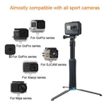 Giá đỡ chân máy gập di động gậy selfie cho GoPro, Insta360, DJI và các máy quay hành động khác, chiều dài: 23.5-81cm, RUIGPRO