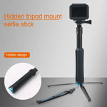 Giá đỡ chân máy gập di động gậy selfie cho GoPro, Insta360, DJI và các máy quay hành động khác, chiều dài: 23.5-81cm, RUIGPRO