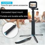 Giá đỡ chân máy gập di động gậy selfie cho GoPro, Insta360, DJI và các máy quay hành động khác, chiều dài: 23.5-81cm, RUIGPRO