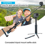 Giá đỡ chân máy gập di động gậy selfie cho GoPro, Insta360, DJI và các máy quay hành động khác, chiều dài: 23.5-81cm, RUIGPRO