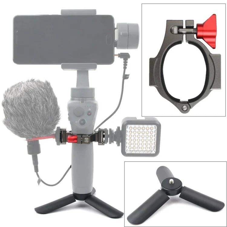 Giá đỡ chân máy mini + giá đỡ mở rộng đèn pin cho DJI OSMO Mobile 2, chân máy + giá đỡ cho DJI OSMO Mobile 2