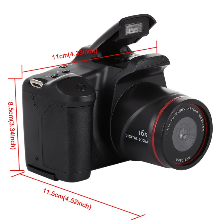 Máy ảnh DSLR DV HD 1.3 megapixel, màn hình LCD 2.4 inch, quay video Full HD 720P, EIS, 720P