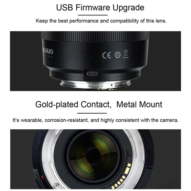 Ống Kính Lấy Nét Tự Động Khẩu Độ Lớn YONGNUO YN50MM F1.4C F1.4 cho Canon, N50MM F1.4C
