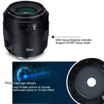 Ống Kính Lấy Nét Tự Động Khẩu Độ Lớn YONGNUO YN50MM F1.4C F1.4 cho Canon, N50MM F1.4C