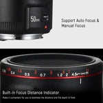 Ống Kính Lấy Nét Tự Động YONGNUO YN50MM F1.8C II F1.8 cho Canon EF Mount Ống Kính Mới, YN50MM F1.8C II
