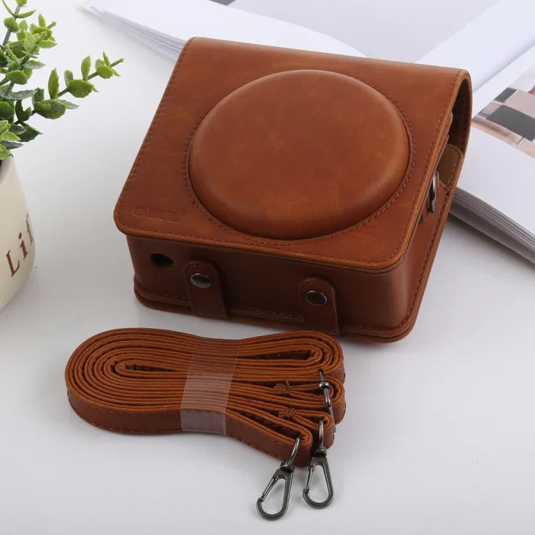 Túi Ốp Da PU Toàn Thân Máy Ảnh Phong Cách Cổ Điển Có Dây Đeo cho FUJIFILM instax SQUARE SQ6, Dành cho FUJI SQ6