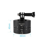 Bộ Chuyển Đầu Chân Máy Ổn Định Quay Tua Tự Động 360 Độ Thời Gian 60 Phút cho GoPro, 60 Phút