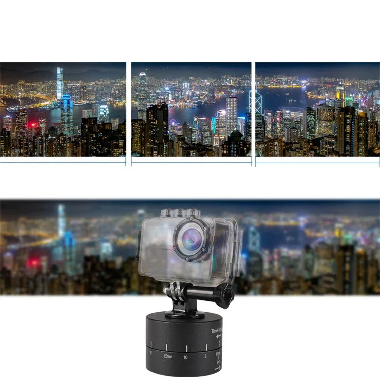 Bộ Chuyển Đầu Chân Máy Ổn Định Quay Tua Tự Động 360 Độ Thời Gian 60 Phút cho GoPro, 60 Phút
