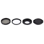 JUNESTAR Bộ 4 trong 1 Kính Lọc 40.5mm Chuyên Nghiệp (CPL + UV) & Vòng Chuyển Đổi Vỏ Chống Nước & Nắp Bảo Vệ Ống Kính cho GoPro HERO4 / 3+ / 3 Camera Thể Thao, Bộ 4 trong 1 40.5mm