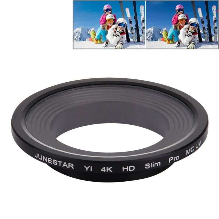 JUNESTAR cho Xiaomi Xiaoyi Yi II 4K Camera Thể Thao Chuyên Nghiệp HD Bộ lọc ống kính MCUV, Bộ lọc ống kính MCUV