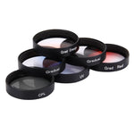 JUNESTAR bộ lọc ống kính chuyên nghiệp 6 trong 1 34mm (CPL + UV + Đỏ dần + Cam dần + Xanh dần + Xám dần) cho DJI Phantom 3 & 4