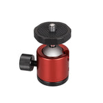 Đầu Bi Kim Loại Quay 360 Độ Toàn Cảnh Mini cho Máy Ảnh DSLR & Kỹ Thuật Số, Đỏ, Đen, Xanh Dương
