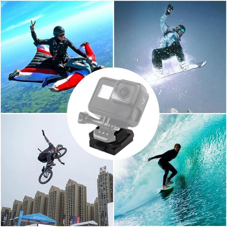 Giá đỡ selfie mũ bảo hiểm hợp kim nhôm GP193 cho GoPro, Insta360, DJI và các máy quay hành động khác, GP193