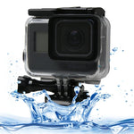 Vỏ chống nước dưới nước 60m cho GoPro HERO6 /5 Black với cửa sau cảm ứng & Bộ lọc / Khóa gắn cơ bản & Ốc vít, Không cần tháo ống kính, Chống nước 60m