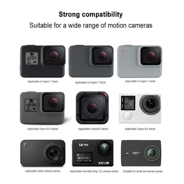 GP456 Giá đỡ chân máy cho GoPro, Insta360, DJI và các camera hành động khác cùng điện thoại 4-6.8 inch, GP456