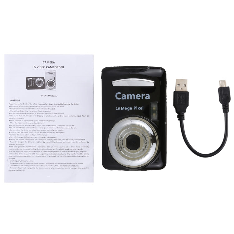 Máy Ghi Hình Kỹ Thuật Số 16.0 MP Zoom Kỹ Thuật Số 4X HD 1280x720P với Màn Hình TFT 2.4 inch