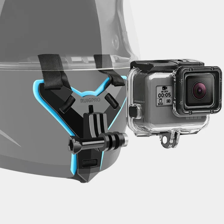 Giá Đỡ Dây Nón Bảo Hiểm + Vỏ Bảo Vệ Chống Nước cho GoPro HERO7 Black /6 /5, Giá Đỡ Dây Nón + Vỏ Chống Nước