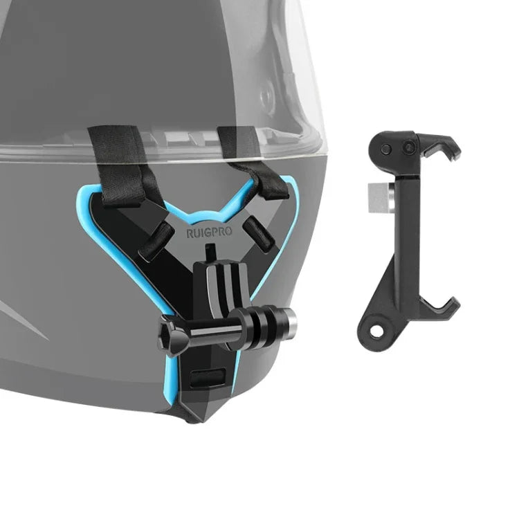 Giá đỡ dây nón bảo hiểm + Kẹp điện thoại cho GoPro, Insta360, DJI và các máy quay hành động khác, Giá đỡ dây nón bảo hiểm + Kẹp điện thoại