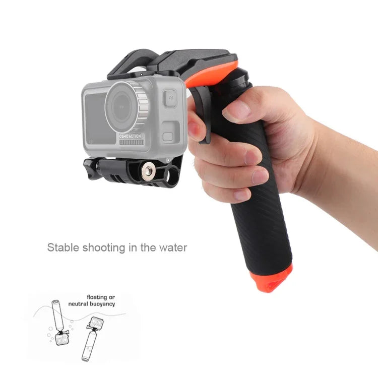 Nút chụp + tay cầm nổi chống mất kèm dây đeo điều chỉnh & vít & cờ lê cho DJI Osmo Action, Nút chụp+Tay cầm