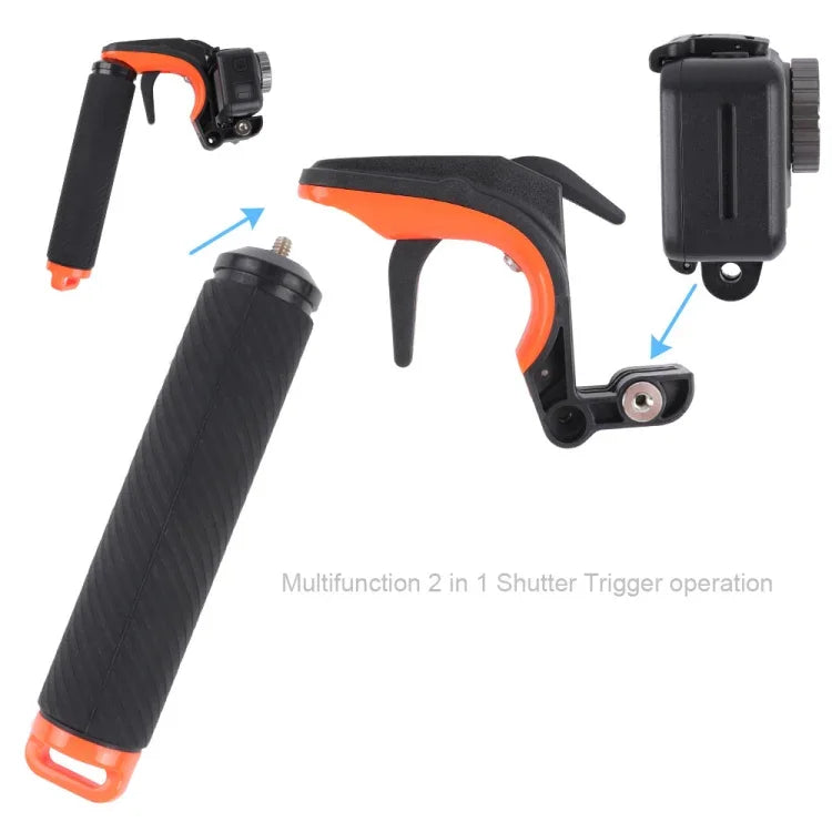 Nút chụp + tay cầm nổi chống mất kèm dây đeo điều chỉnh & vít & cờ lê cho DJI Osmo Action, Nút chụp+Tay cầm