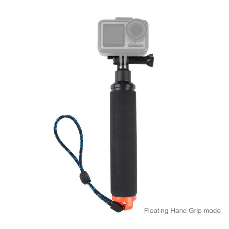 Nút chụp + tay cầm nổi chống mất kèm dây đeo điều chỉnh & vít & cờ lê cho DJI Osmo Action, Nút chụp+Tay cầm