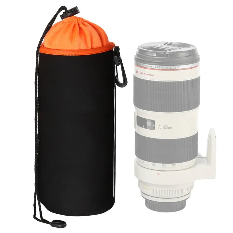 Túi Đựng Ống Kính Máy Ảnh SLR Micro Đơn Túi Ống Kính Bên Trong Túi Bảo Vệ Chống Thấm Nước Có Lớp Nhung Dày, Đường Kính: 10cm, Chiều Cao: 25cm, Đường Kính: 10cm, Chiều Cao: 25cm