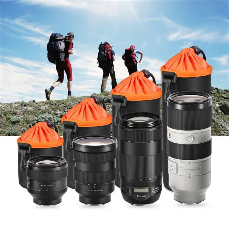 Túi Đựng Ống Kính Máy Ảnh SLR Micro Đơn Túi Ống Kính Bên Trong Túi Bảo Vệ Chống Thấm Nước Có Lớp Nhung Dày, Đường Kính: 10cm, Chiều Cao: 25cm, Đường Kính: 10cm, Chiều Cao: 25cm