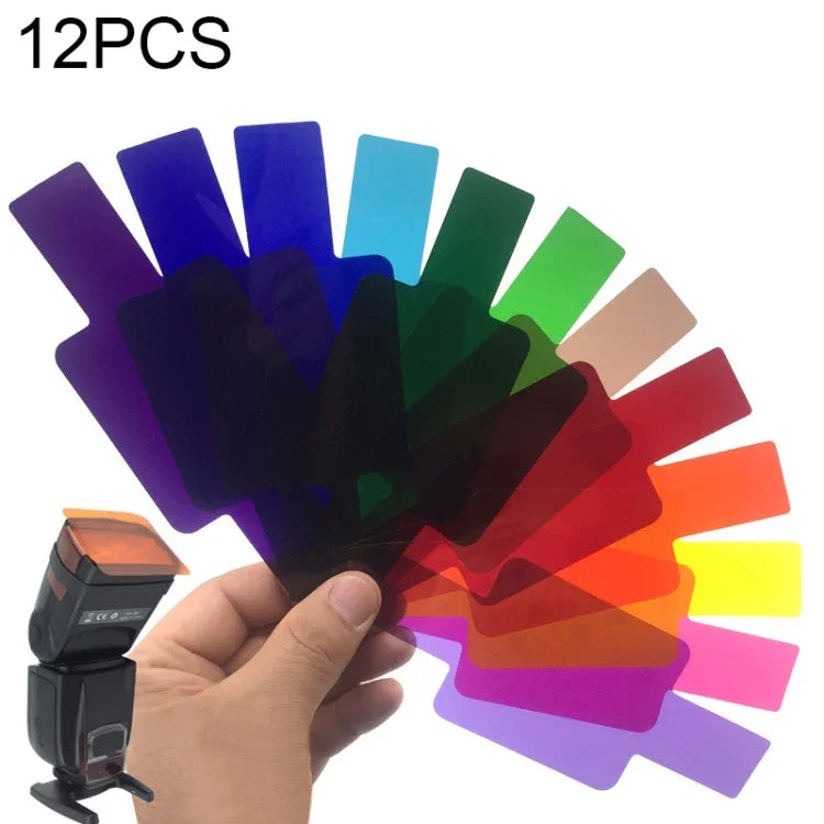 Bộ Lọc 12 Màu SiGi SG120 12 Mảnh Phụ Kiện Đèn Flash Trên Máy Ảnh Lọc Nhiệt Độ, 12 màu