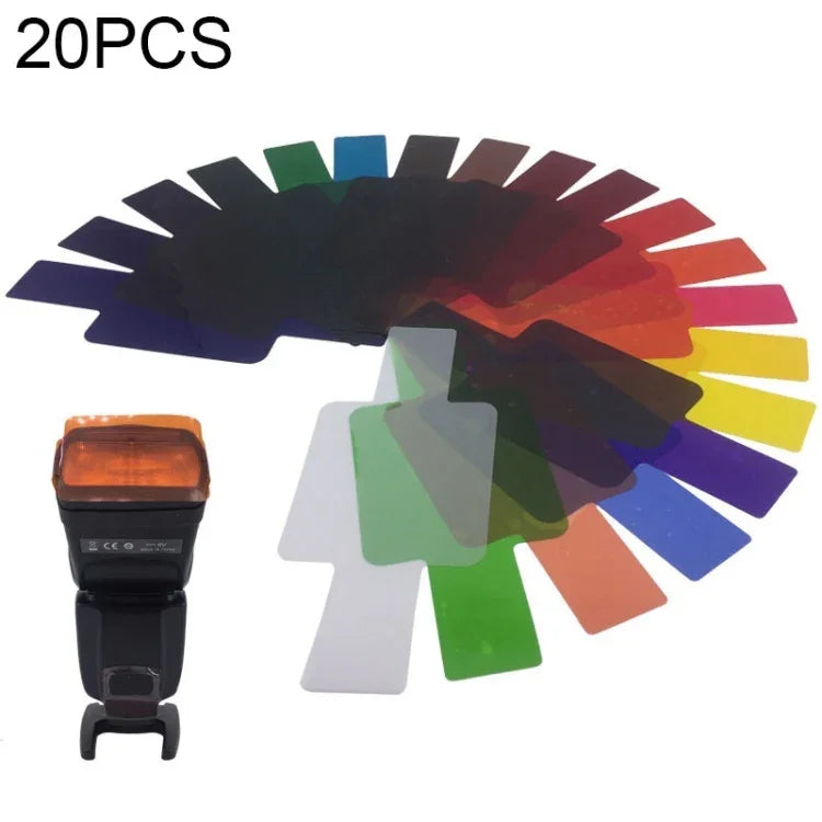 Bộ Lọc 20 Màu SiGi SG200 20 Mảnh Phụ Kiện Đèn Flash Trên Máy Ảnh Lọc Nhiệt Độ, 20 màu