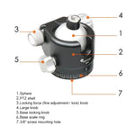 Đầu Bi Toàn Cảnh FITTEST X4 Trọng Tâm Thấp Lực Khóa Cao Kèm Đế Nhả Nhanh Cho Máy Ảnh DSLR & Kỹ Thuật Số, Tải Tối Đa 10kg, YT040 X4