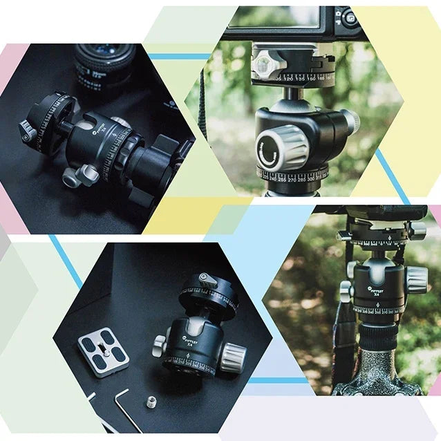 Đầu Bi Toàn Cảnh FITTEST X4 Trọng Tâm Thấp Lực Khóa Cao Kèm Đế Nhả Nhanh Cho Máy Ảnh DSLR & Kỹ Thuật Số, Tải Tối Đa 10kg, YT040 X4