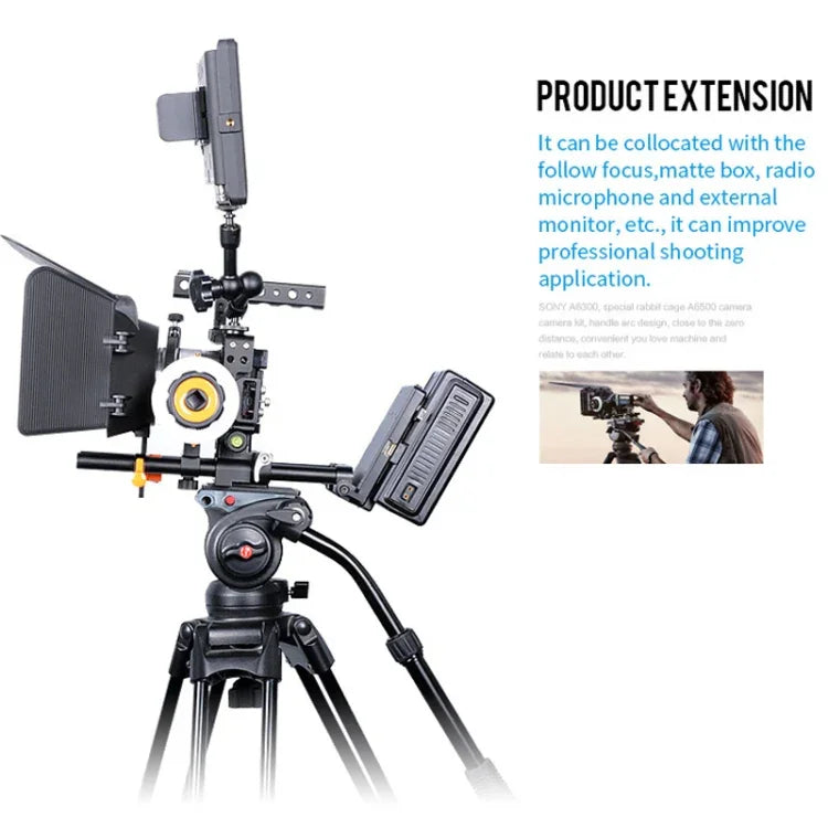 Giá đỡ ổn định lồng quay video YELANGU C6 cho Sony A6000 / A6300 / A6500 / A6400, Bộ ổn định