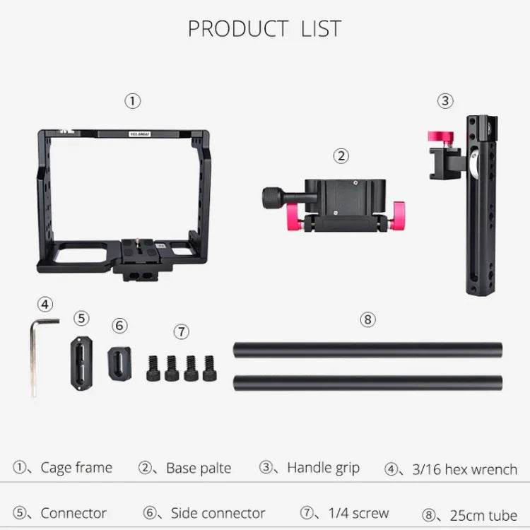 Giá đỡ ổn định lồng quay video YELANGU C8 YLG0910, YLG0910
