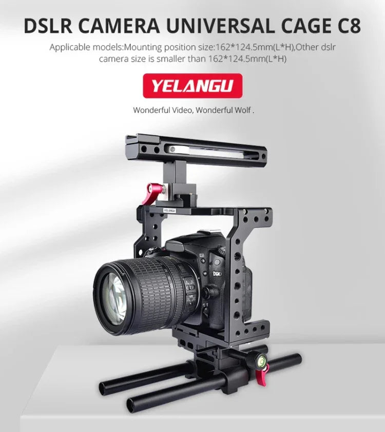 Giá đỡ ổn định lồng quay video YELANGU C8 YLG0910, YLG0910