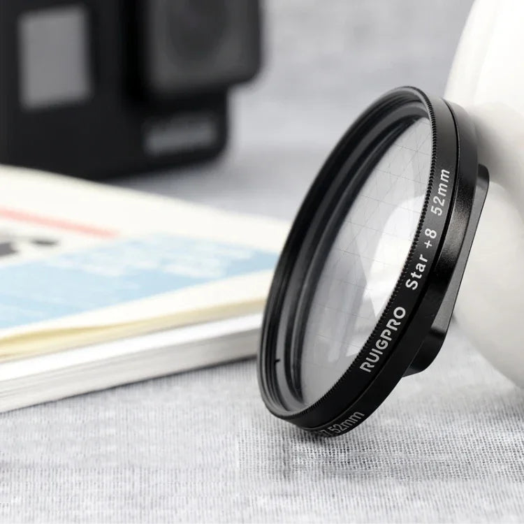 RUIGPRO for GoPro HERO 7/6 /5 Professional 52mm 8X Star Effect Lens Filter with Filter Adapter Ring & Lens Cap, Star Effect Lens