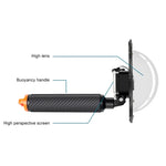 Tay cầm nổi RUIGPRO với nắp ống kính vòm trong suốt cho máy quay lặn dưới nước DJI Osmo Action, Osmo Action