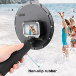 Tay cầm nổi RUIGPRO với nắp ống kính vòm trong suốt cho máy quay lặn dưới nước DJI Osmo Action, Osmo Action