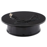 Đế xoay điện 360 độ 20cm cho chụp ảnh, đạo cụ quay video, Tải trọng 1.5kg, Dùng pin & USB, 20cm/Dùng pin hoặc USB (B), 20cm/Dùng pin hoặc USB (W), 20cm/Dùng pin hoặc USB (W+B)