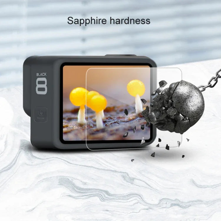 Miếng dán kính cường lực cho ống kính + màn hình LCD GoPro HERO8 Black, Dành cho GoPro HERO8 Black
