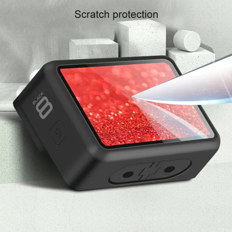 Miếng dán kính cường lực cho ống kính + màn hình LCD GoPro HERO8 Black, Dành cho GoPro HERO8 Black