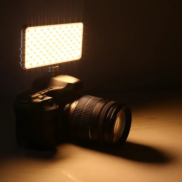 Đèn studio chuyên nghiệp LED011S Pocket 180 đèn LED cho vlog, chụp ảnh & video với màn hình OLED & adapter cold shoe cho máy ảnh Canon / Nikon DSLR, 180 LED