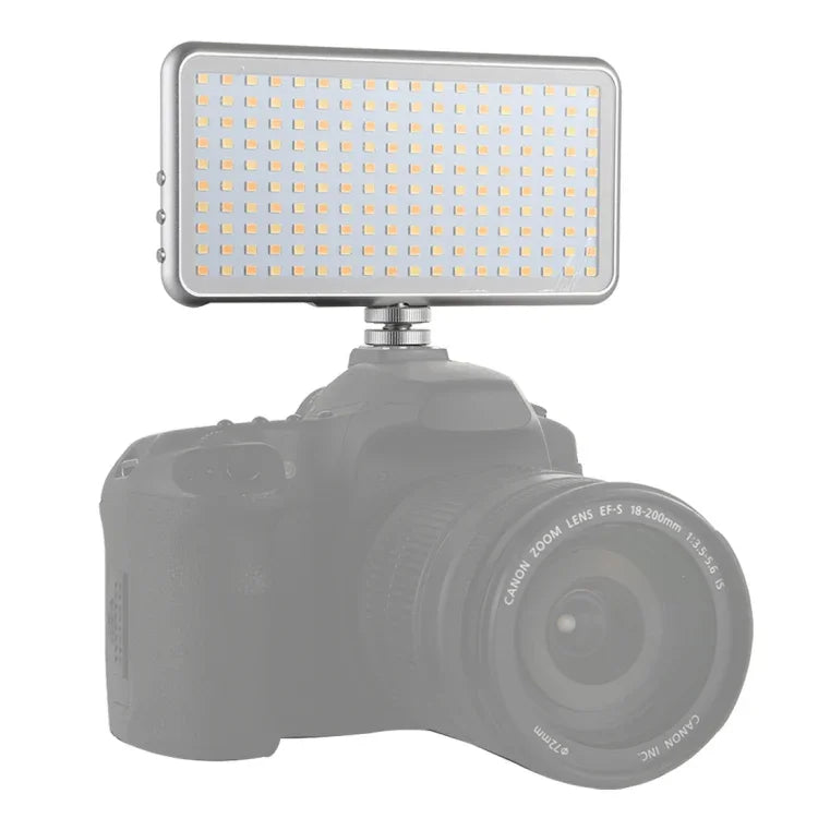 Đèn studio chuyên nghiệp LED011S Pocket 180 đèn LED cho vlog, chụp ảnh & video với màn hình OLED & adapter cold shoe cho máy ảnh Canon / Nikon DSLR, 180 LED