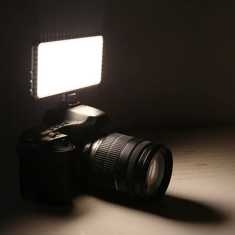 Đèn studio chuyên nghiệp LED011S Pocket 180 đèn LED cho vlog, chụp ảnh & video với màn hình OLED & adapter cold shoe cho máy ảnh Canon / Nikon DSLR, 180 LED