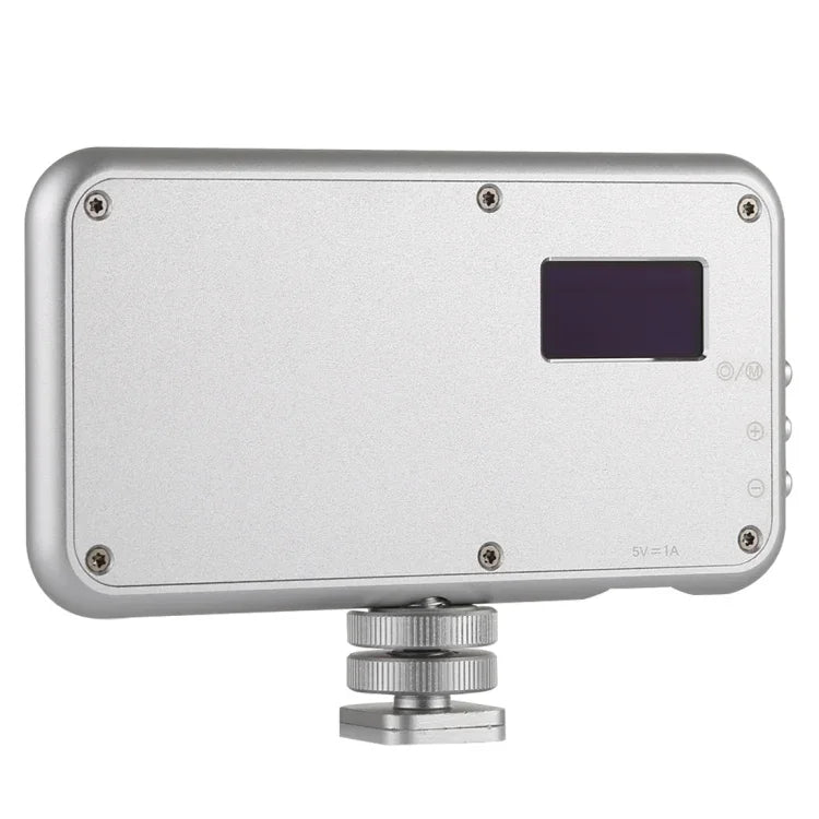 Đèn LED-013 112 đèn LED chuyên nghiệp cho vlog, chụp ảnh, video & studio với màn hình OLED và giá đỡ giày lạnh cho máy ảnh Canon / Nikon DSLR, 112 LED
