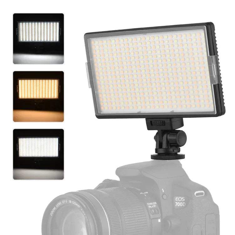 Đèn LED01 416 đèn LED 3600LM chuyên nghiệp cho vlog, chụp ảnh, video & studio cho máy ảnh Canon / Nikon DSLR, 416 LED